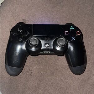 Sony Black DualShock 4 Controller Ergonomic Design